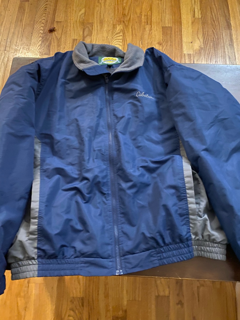 Cabela's Men's Navy and Gray Windbreaker Jacket